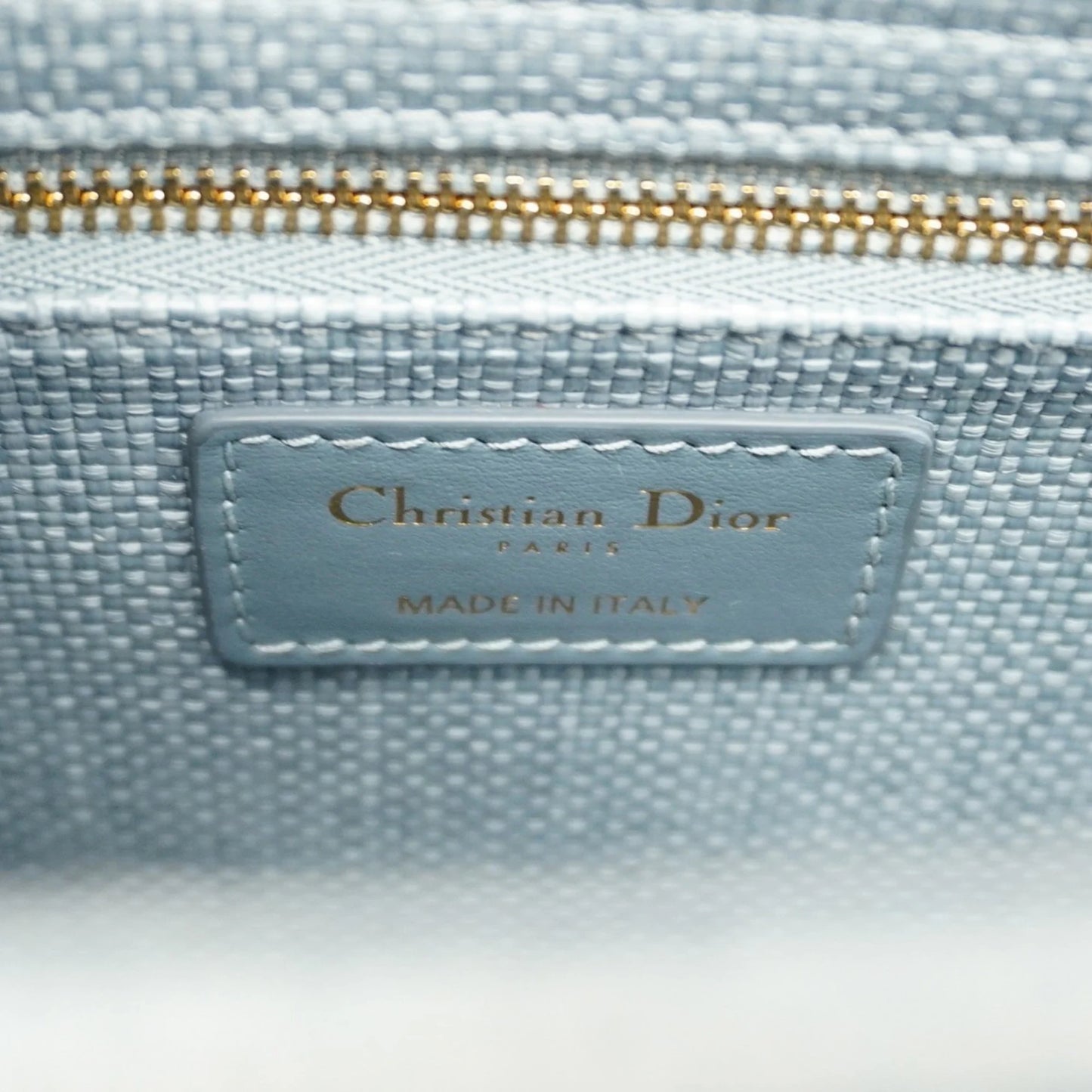 Lady Dior Light Raffia Blue Black Champagne Ladies