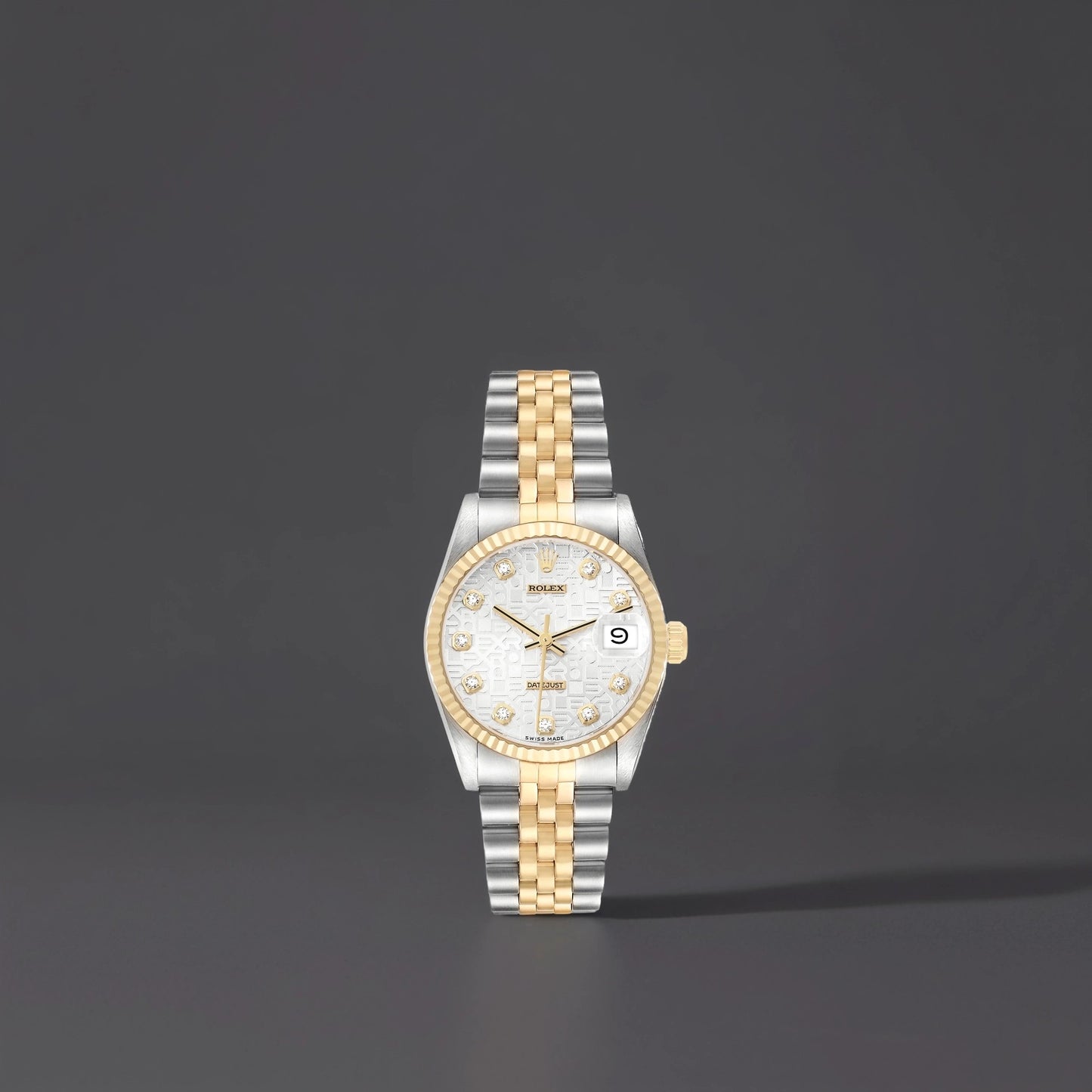 Rolex Datejust Midsize 31 Steel Yellow Gold Diamond Ladies Watch