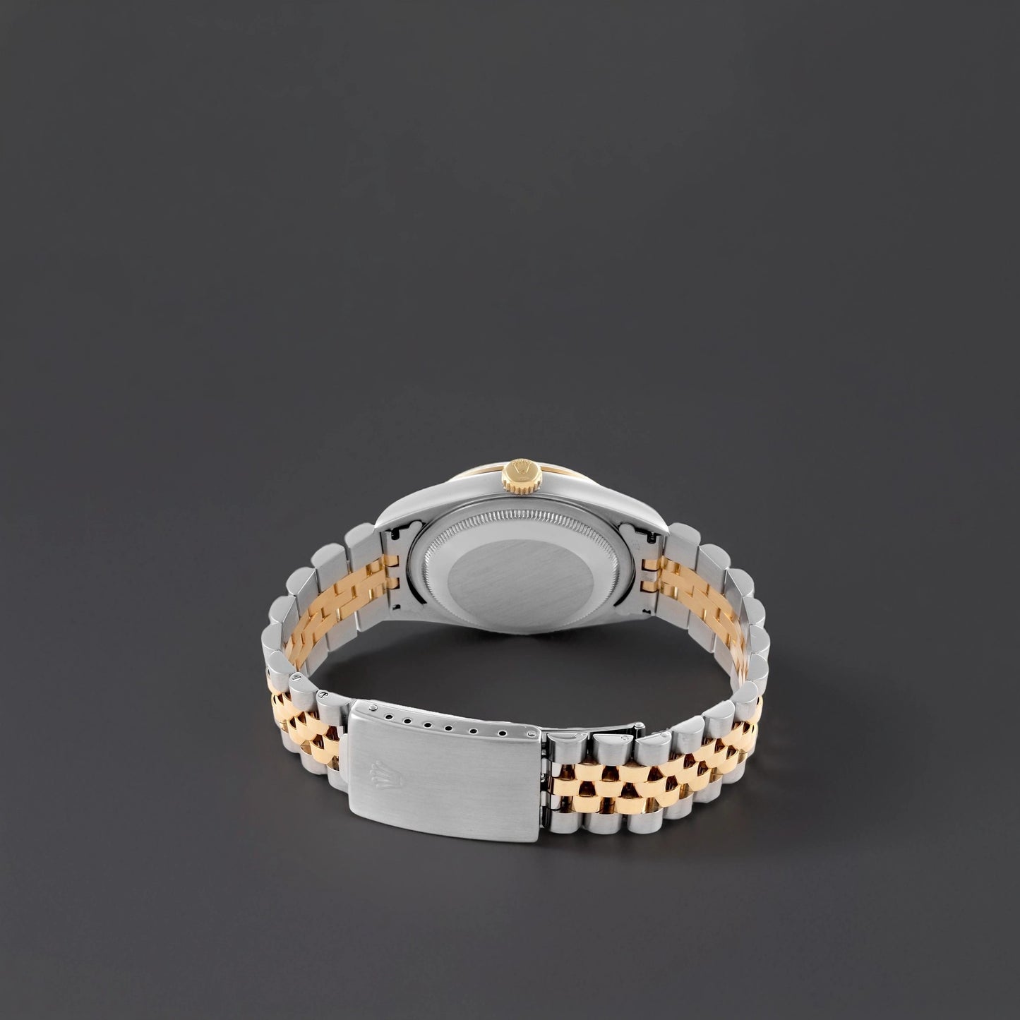 Rolex Datejust 36mm Steel Yellow Gold Slate Diamond Dial Watch