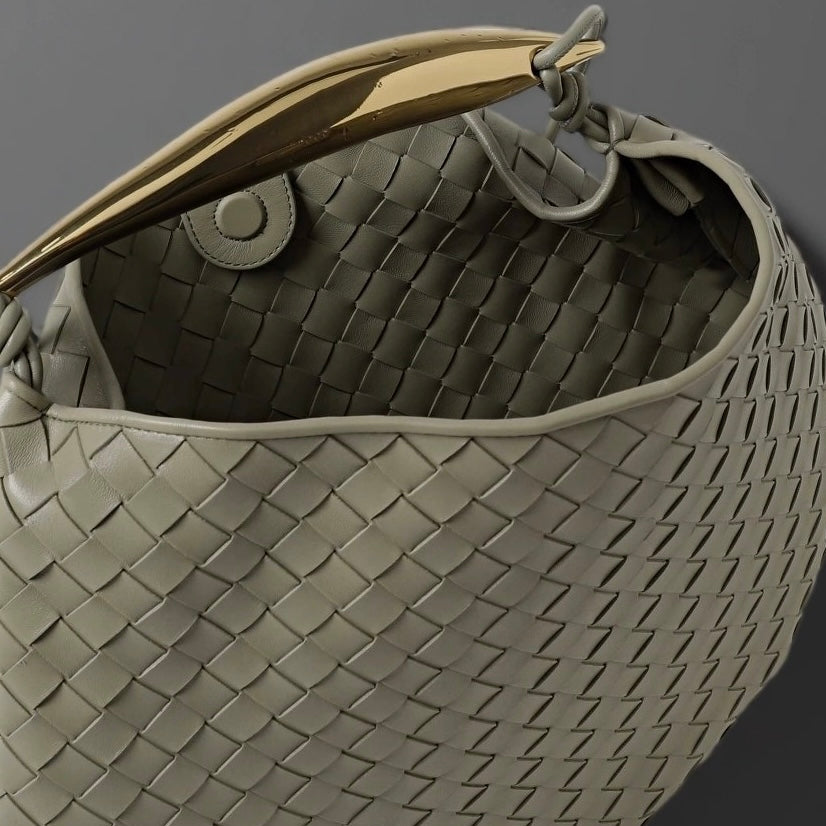 Nappa Intrecciato Sardine Bag Travertine