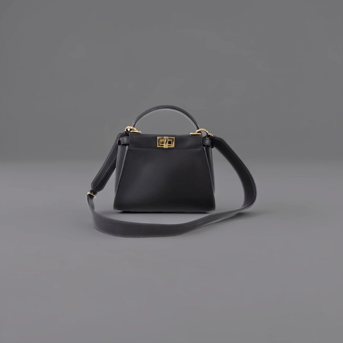 Peekaboo Mini Bag Dark Espresso Brown Leather