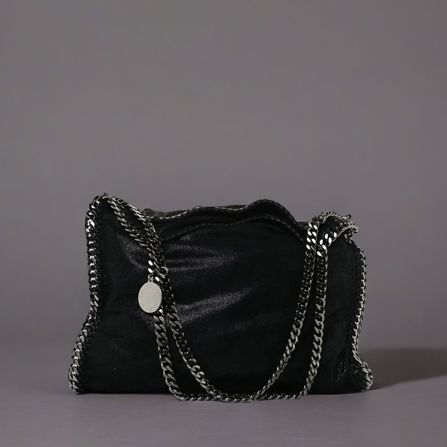 Shaggy Deer Small Falabella Tote Black