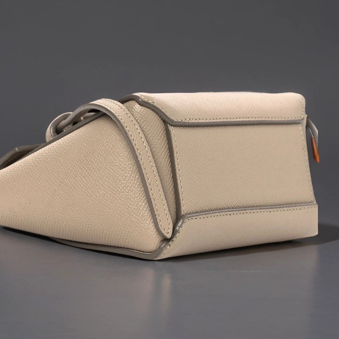 Grained Calfskin Pico Belt Bag Light Taupe