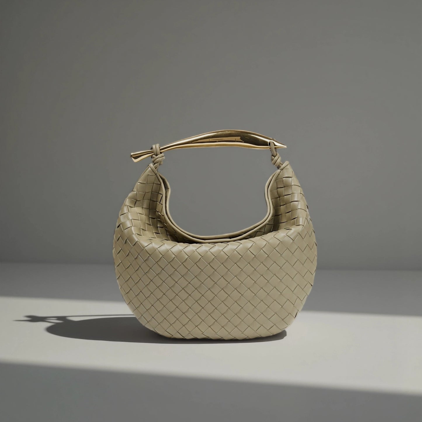 Nappa Intrecciato Sardine Bag Travertine