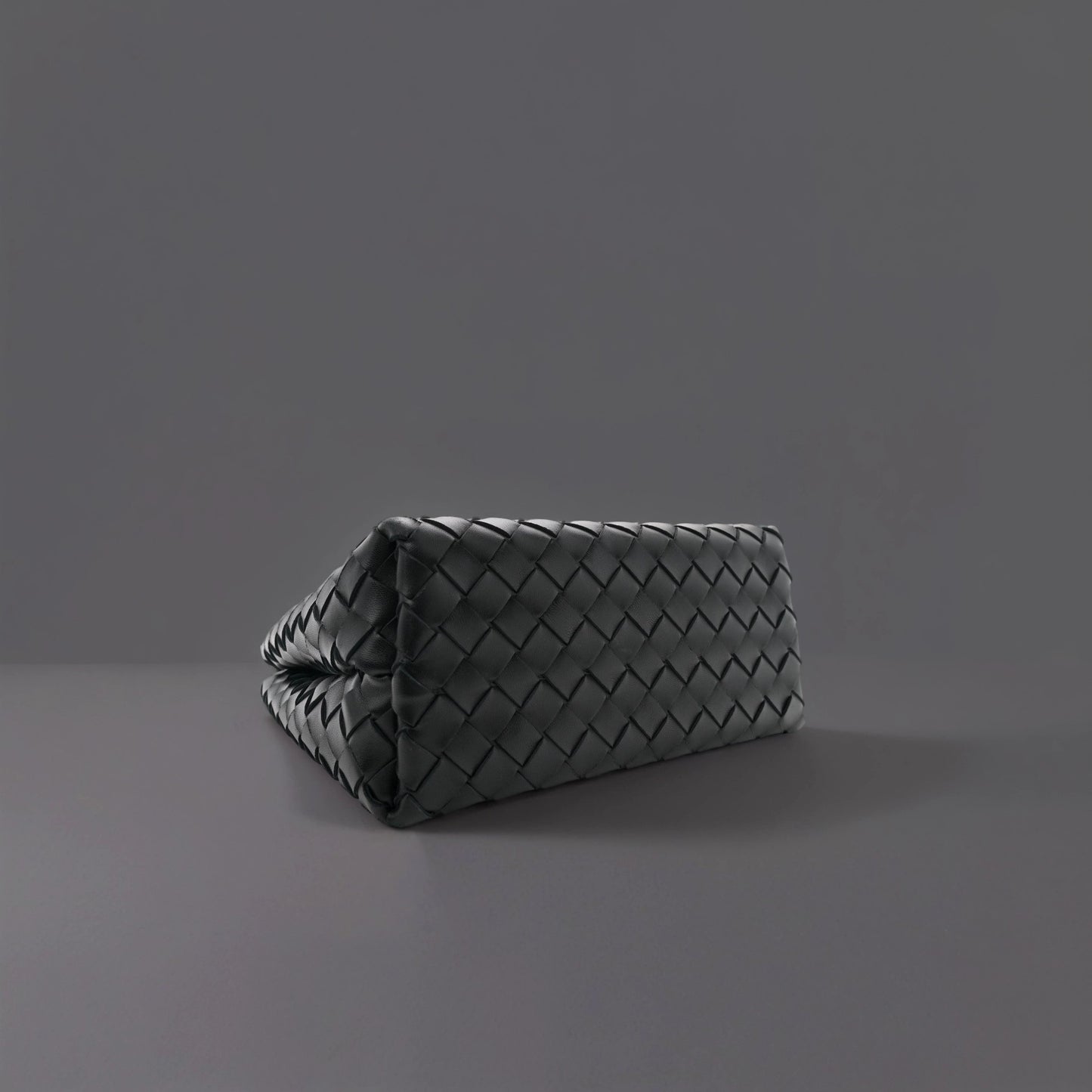 Nappa Intrecciato Small Andiamo Shoulder Bag Black