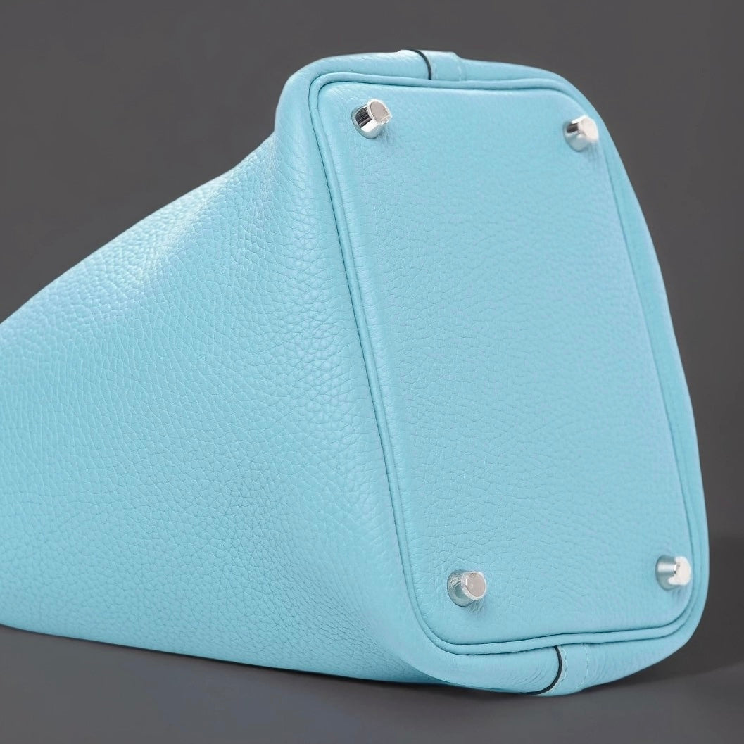 Taurillon Clemence Picotin Lock 18 PM Bleu Atoll