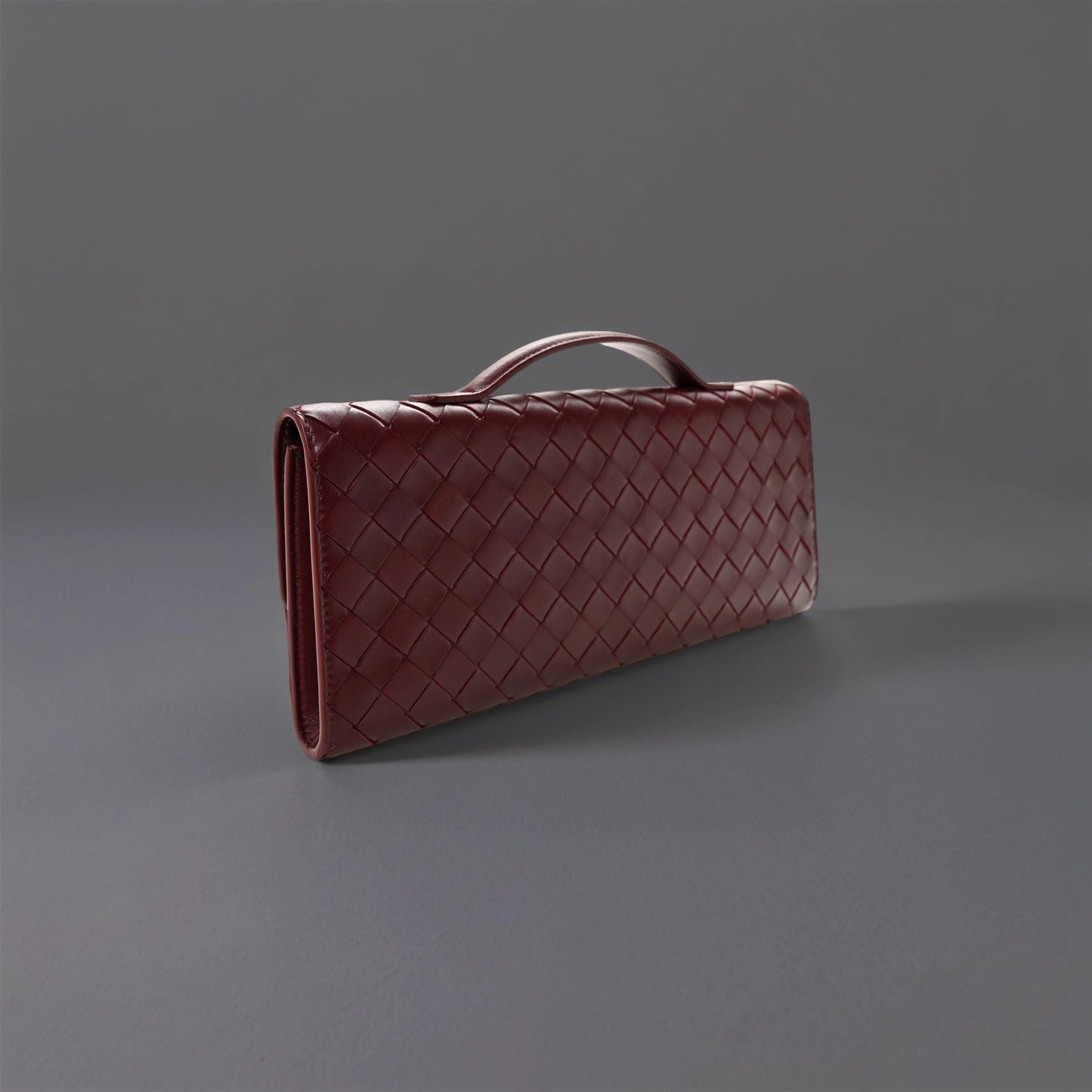 Nappa Intrecciato Long Andiamo Top Handle Clutch Barolo