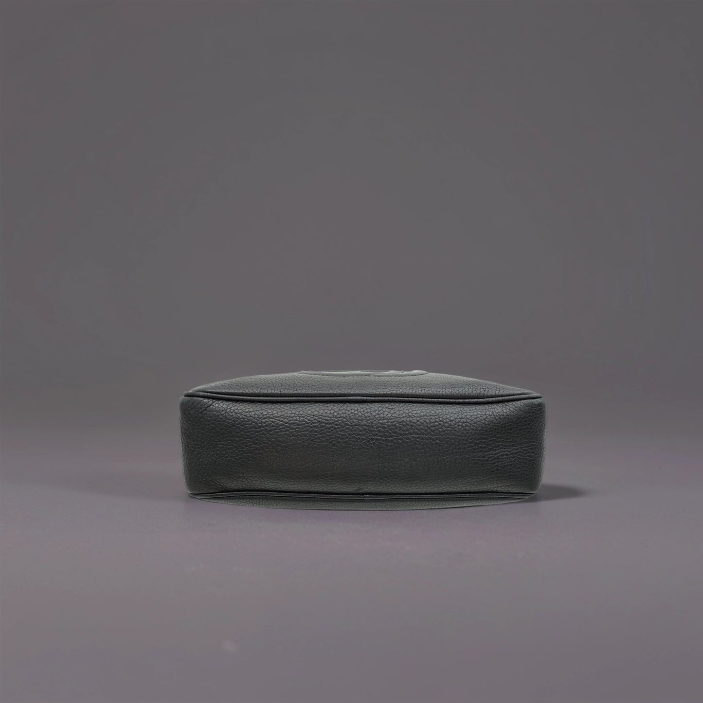 Pebbled Calfskin Soho Chain Shoulder Bag Black