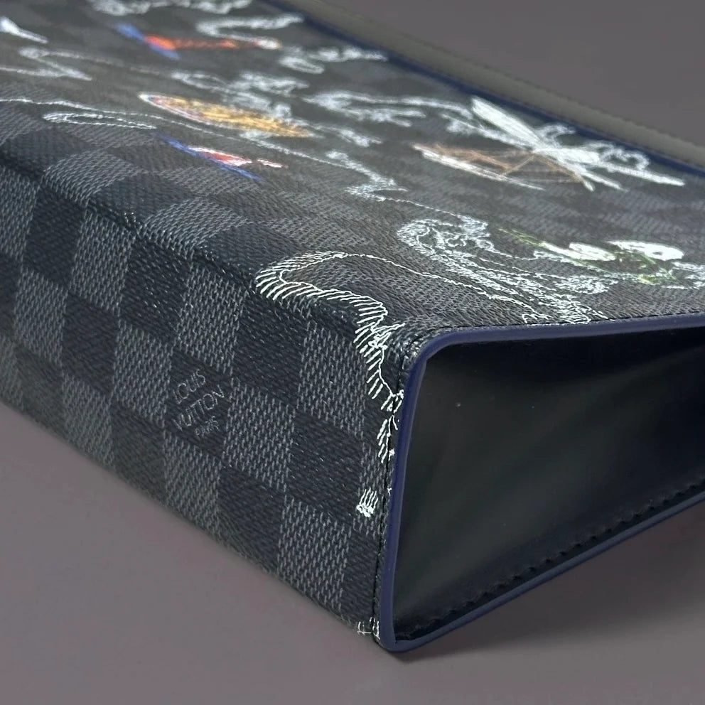 Pochette Voyage Limited Edition Renaissance Map Damier Graphite MM