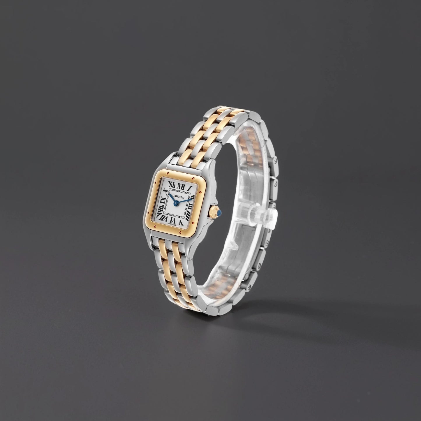 Cartier Panthere Steel Yellow Gold 2 Row Ladies Watch