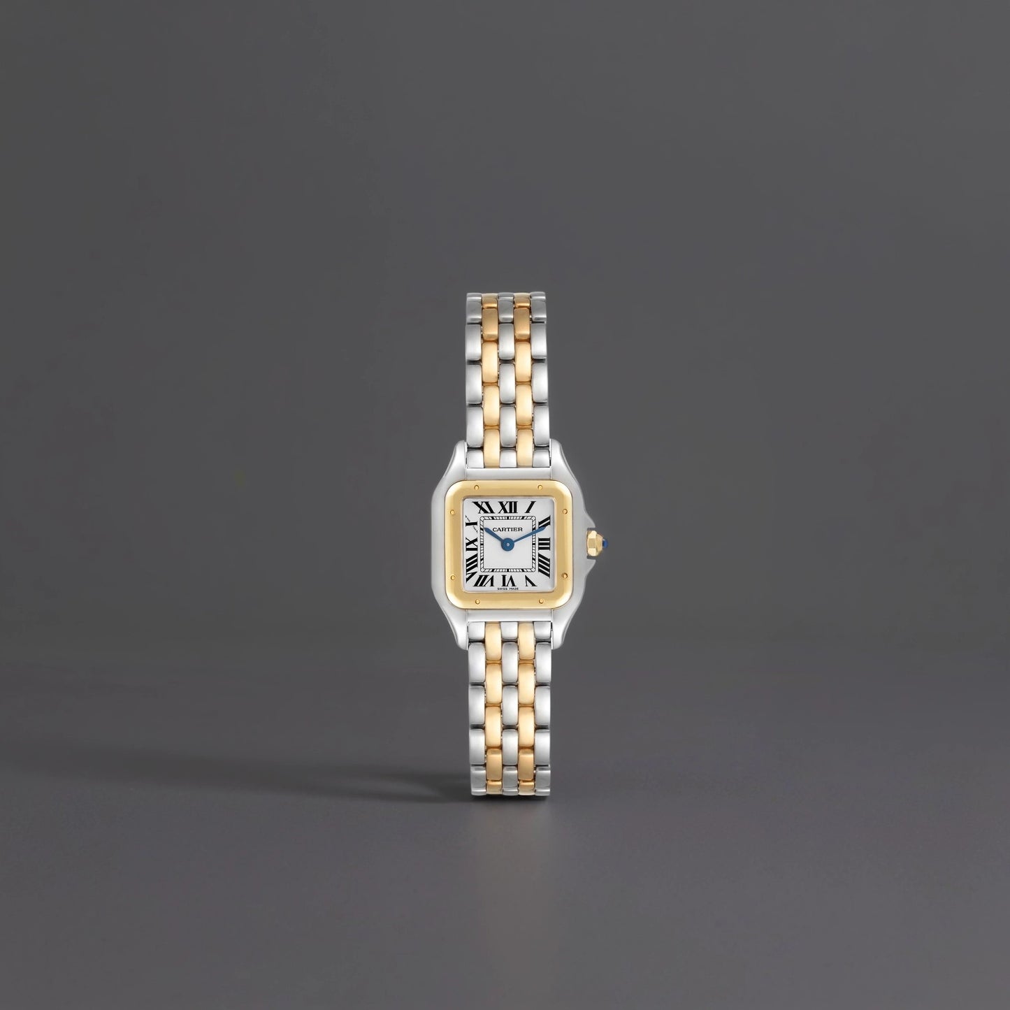 Cartier Panthere Steel Yellow Gold 2 Row Ladies Watch