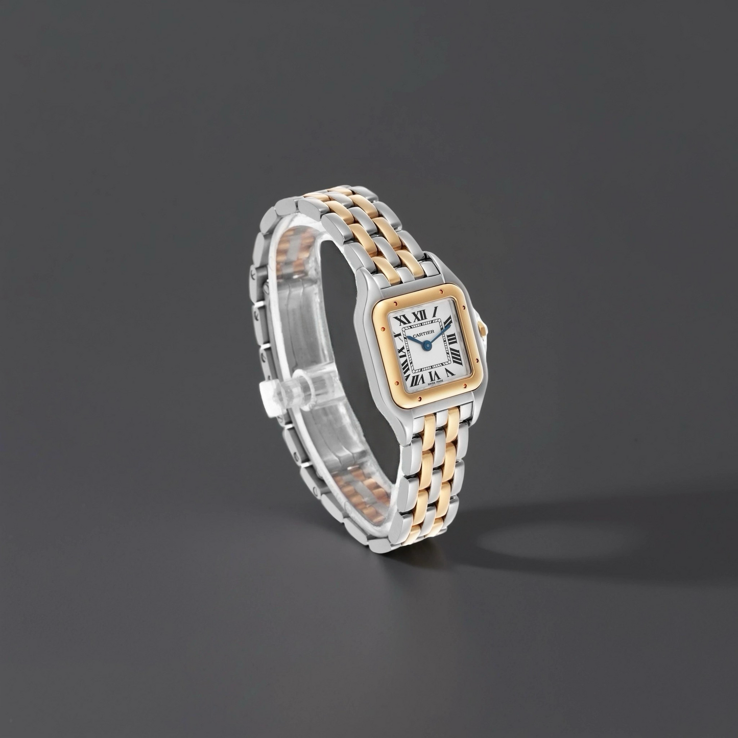 Cartier Panthere Steel Yellow Gold 2 Row Ladies Watch