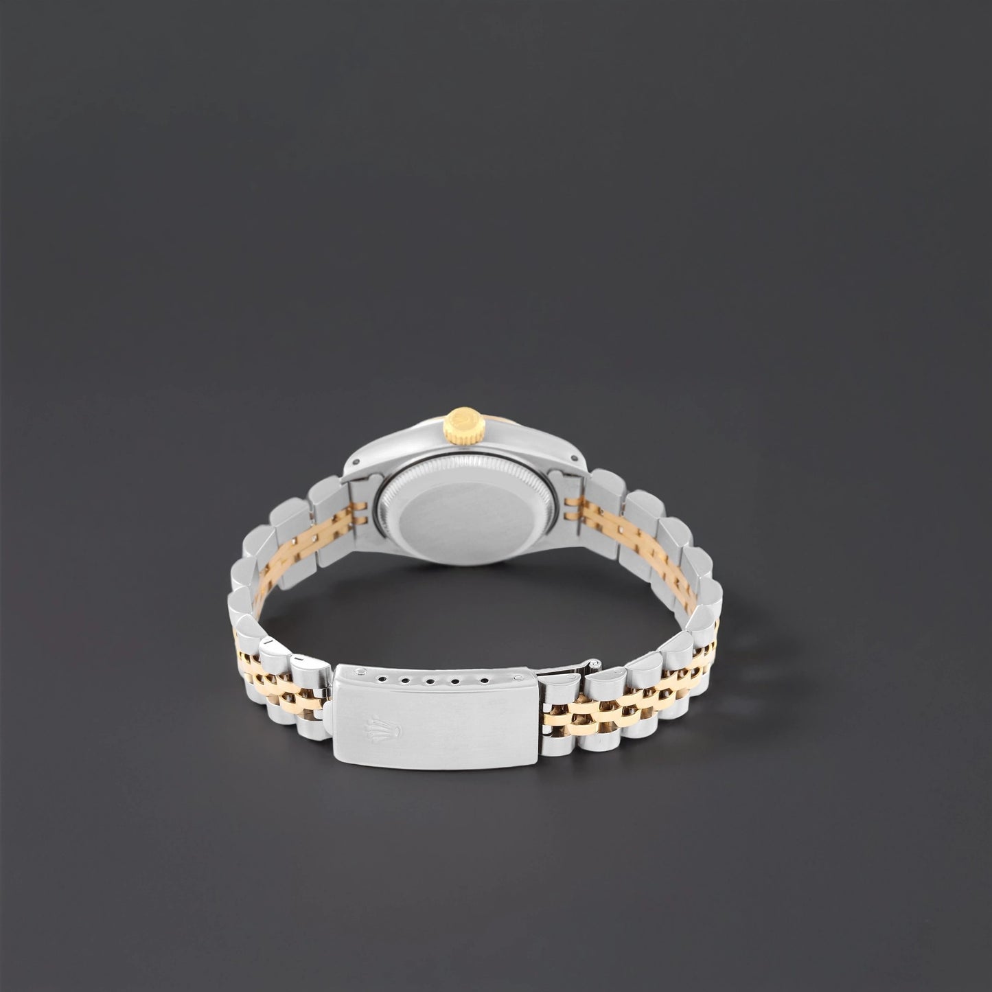 Rolex Datejust 26 Steel Yellow Gold Black Diamond Dial Ladies Watch