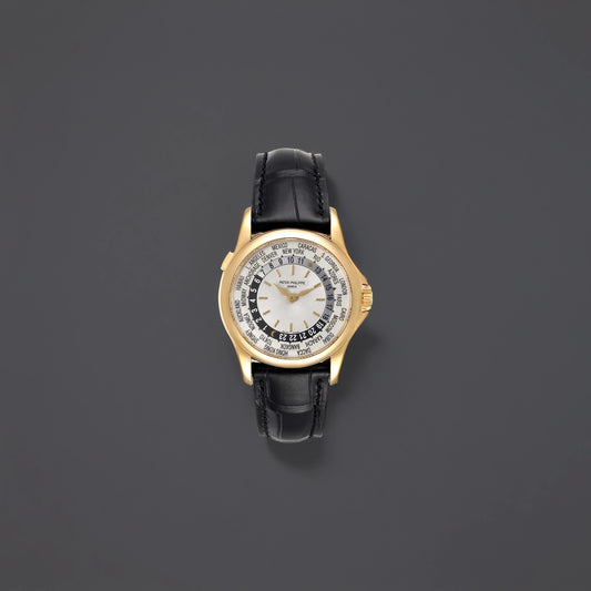 Patek Philippe World Time Complications Yellow Gold Mens Watch