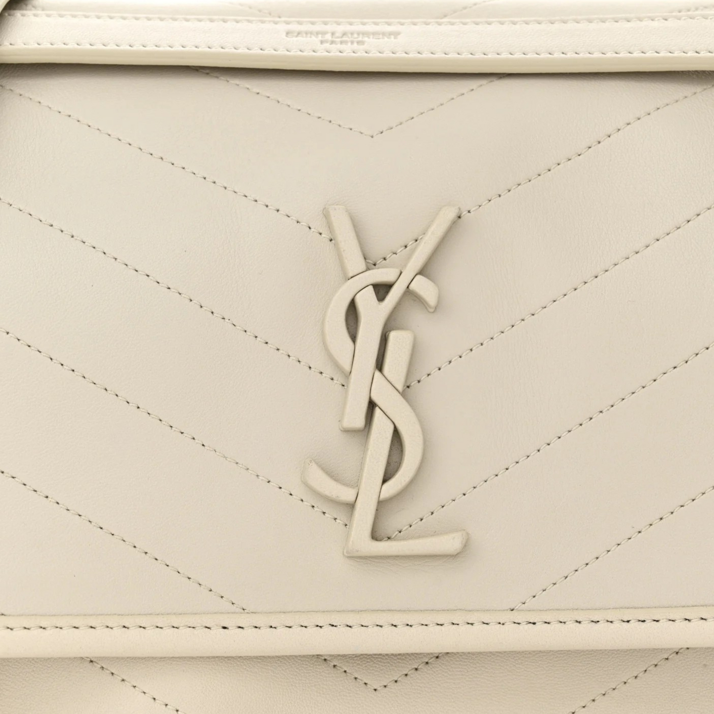 Lambskin Matelasse Monogram Medium Niki Chain Satchel Crema Soft