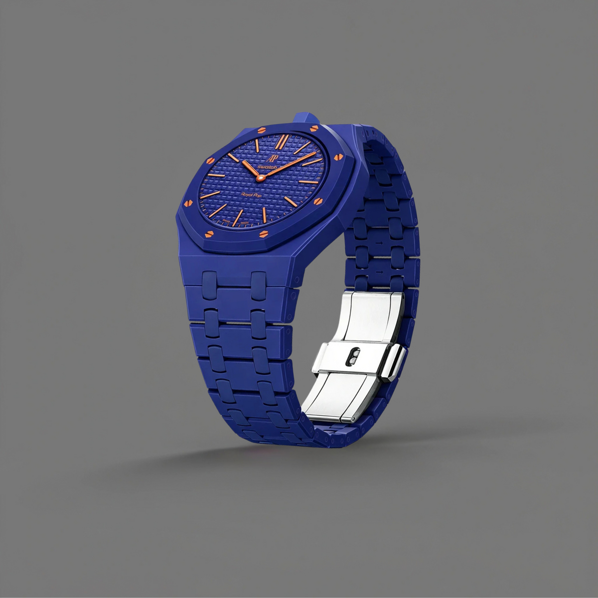 Audemars Piguet X Swatch Royal Pop Orenji Hachi With Strap