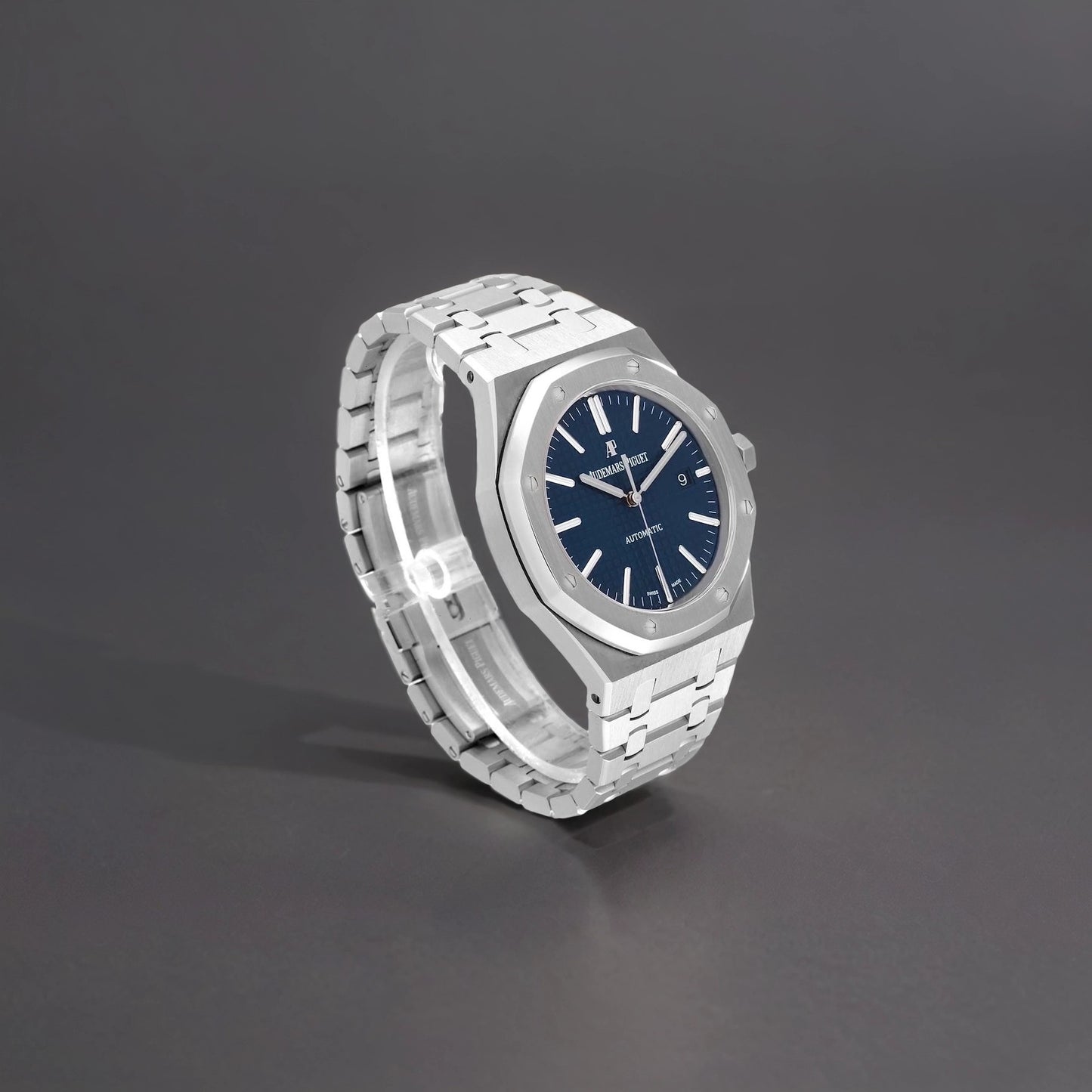 Audemars Piguet Royal Oak Blue Dial Steel Mens Watch