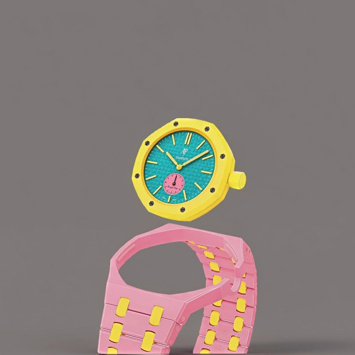Audemars Piguet X Swatch Royal Pop OTG ROZ With Strap