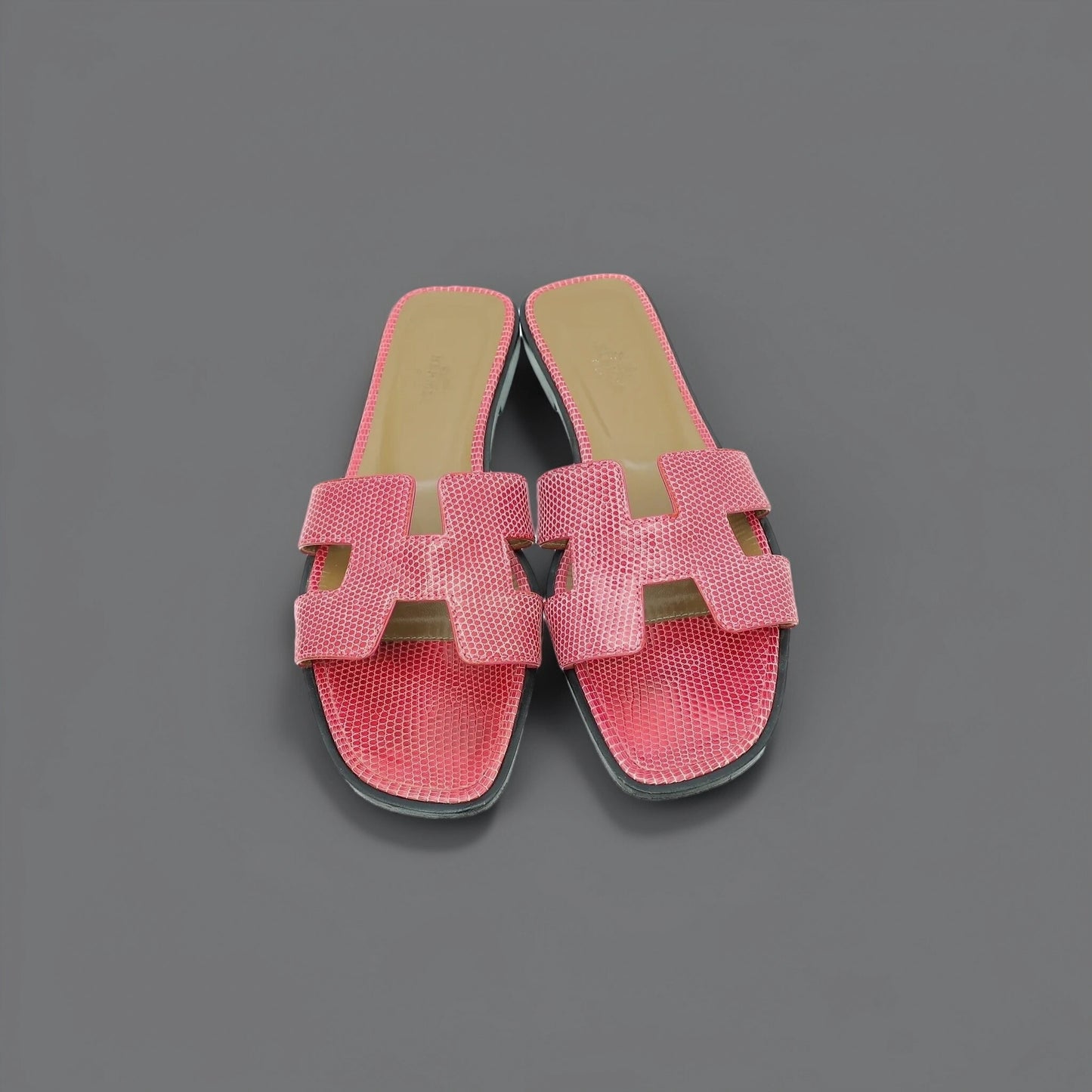 Pink Shiny Lizard Oran Sandal 38