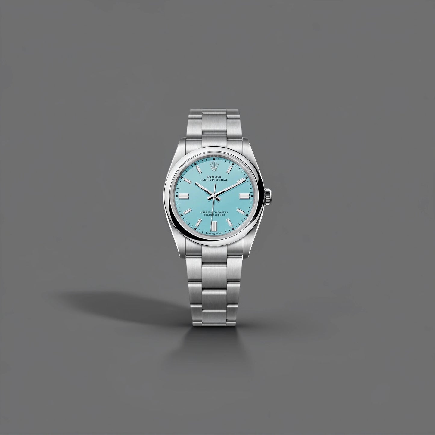 Rolex Tiffany Stainless Steel Oyster Perpetual