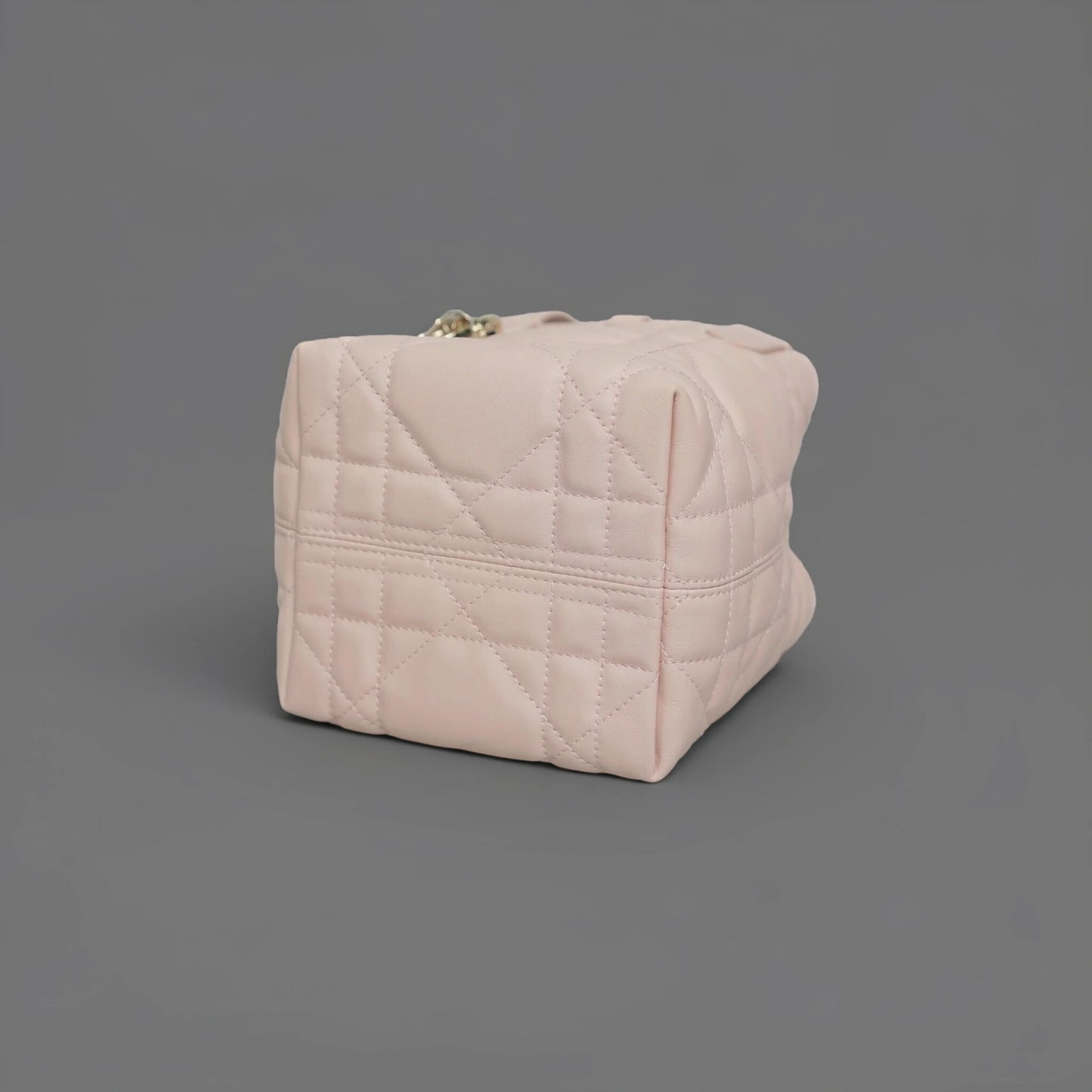 Calfskin Macrocannage Nano Toujours Vertical Tote Powder Pink