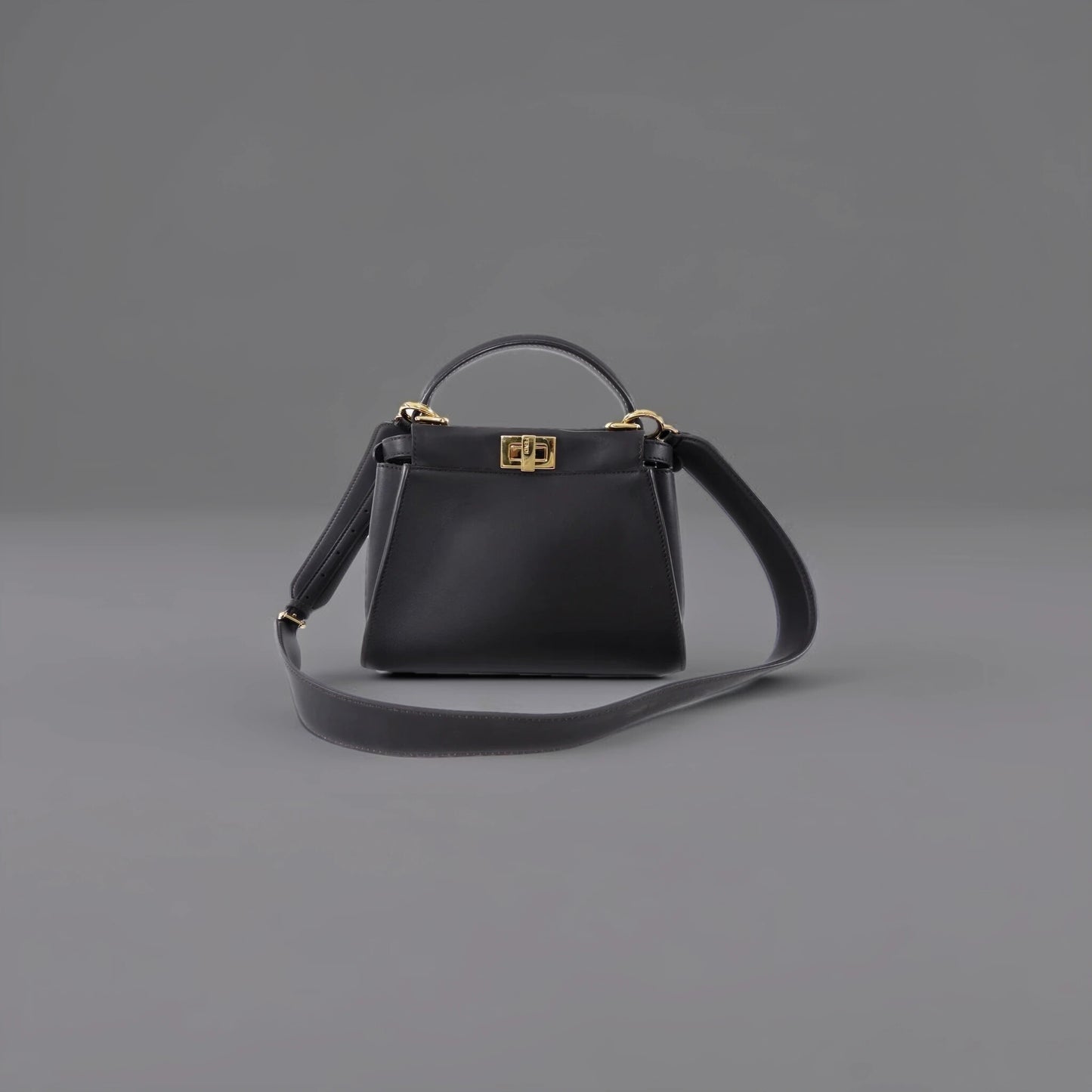 Peekaboo Mini Bag Dark Espresso Brown Leather