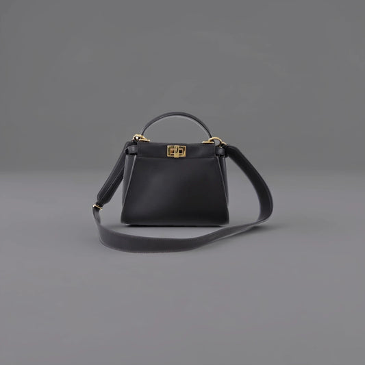 Peekaboo Mini Bag Dark Espresso Brown Leather