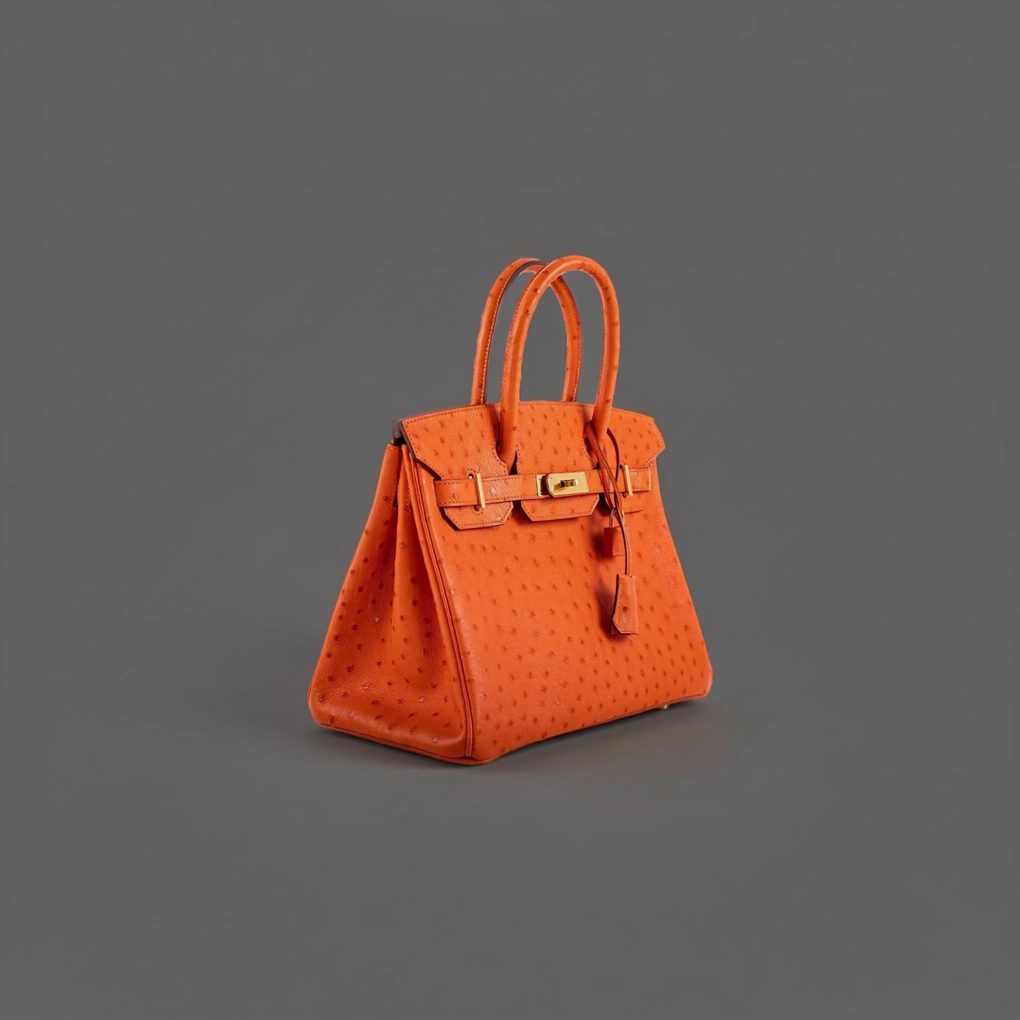 Ostrich Birkin 30 Orange