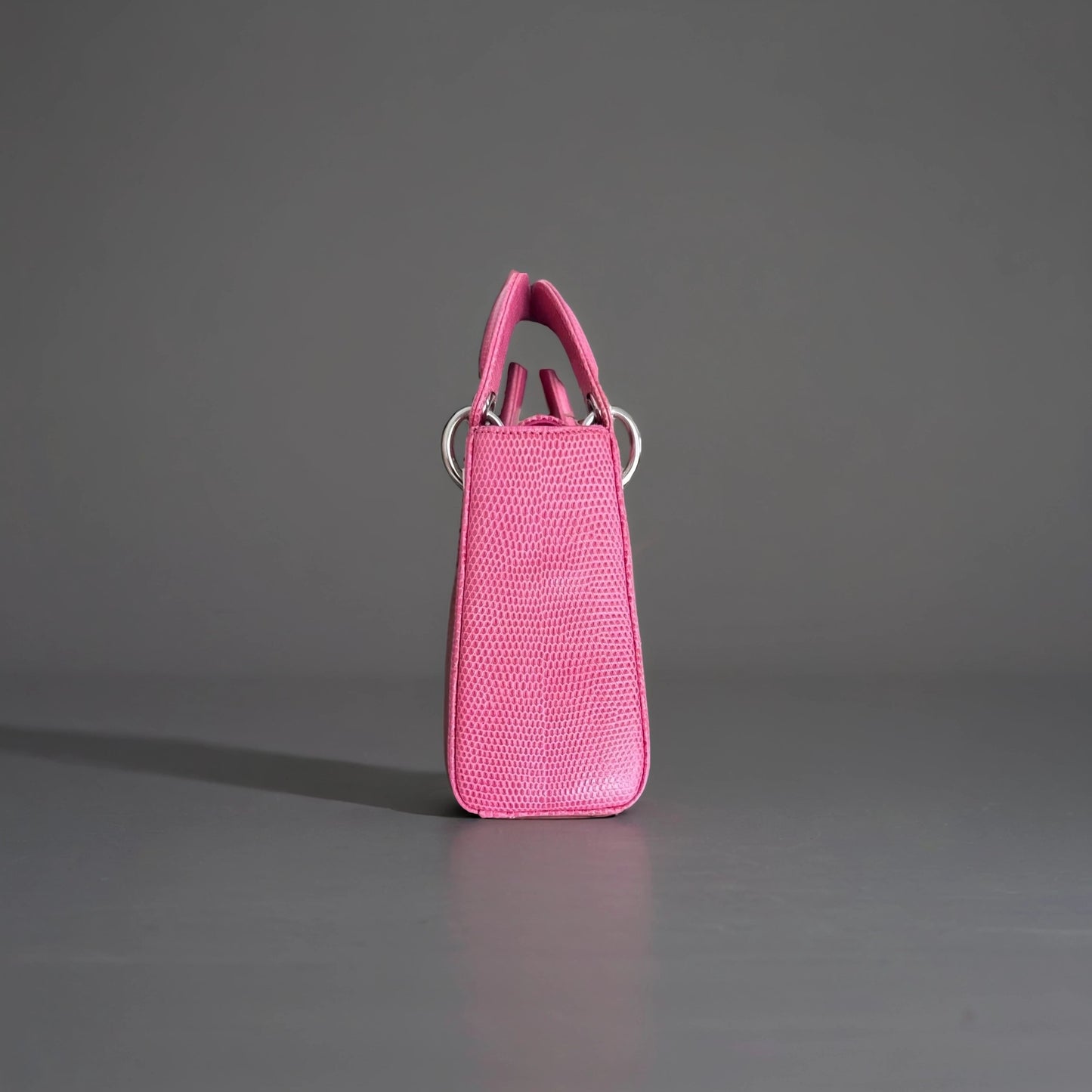 Lizard Swarovski Crystal Mini Lady Dior Pink