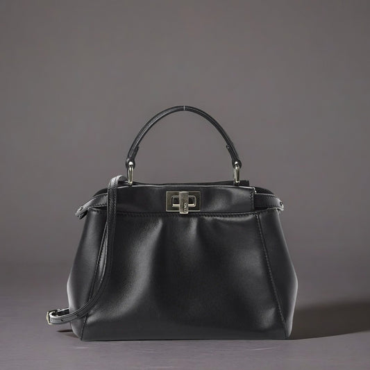 Nappa Mini Peekaboo Iconic Satchel Black