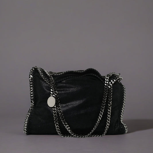 Shaggy Deer Small Falabella Tote Black
