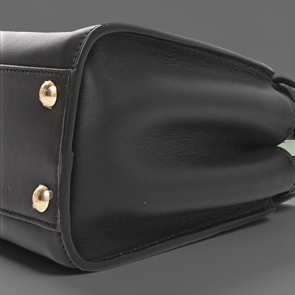 Peekaboo Mini Bag Dark Espresso Brown Leather
