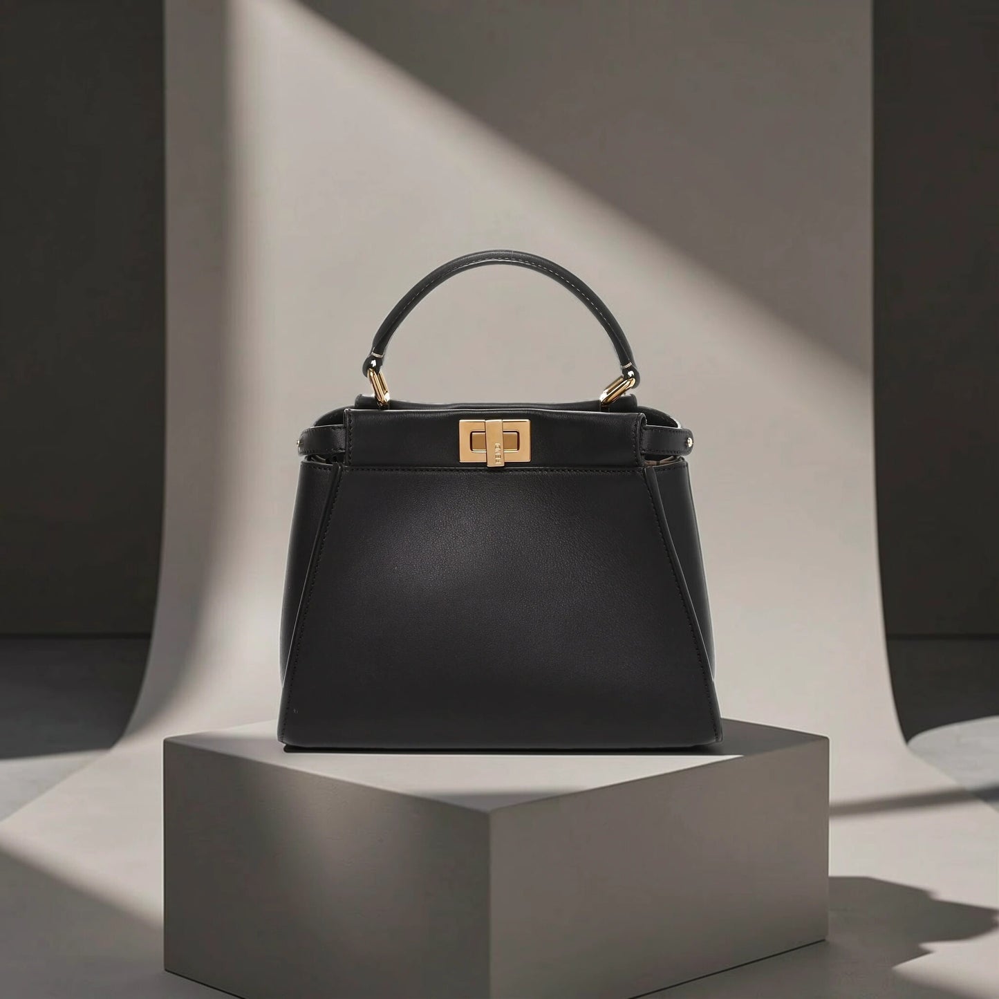 Peekaboo Mini Bag Dark Espresso Brown Leather