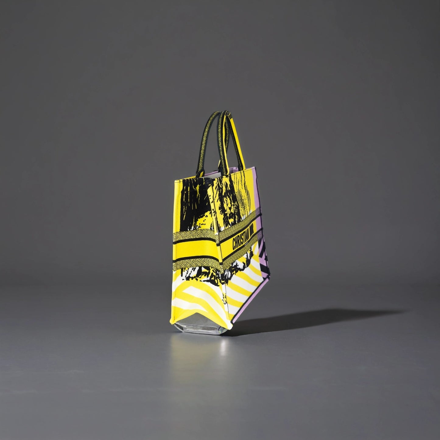 Canvas Embroidered Large Jungle Pop Book Tote yellow Multicolor