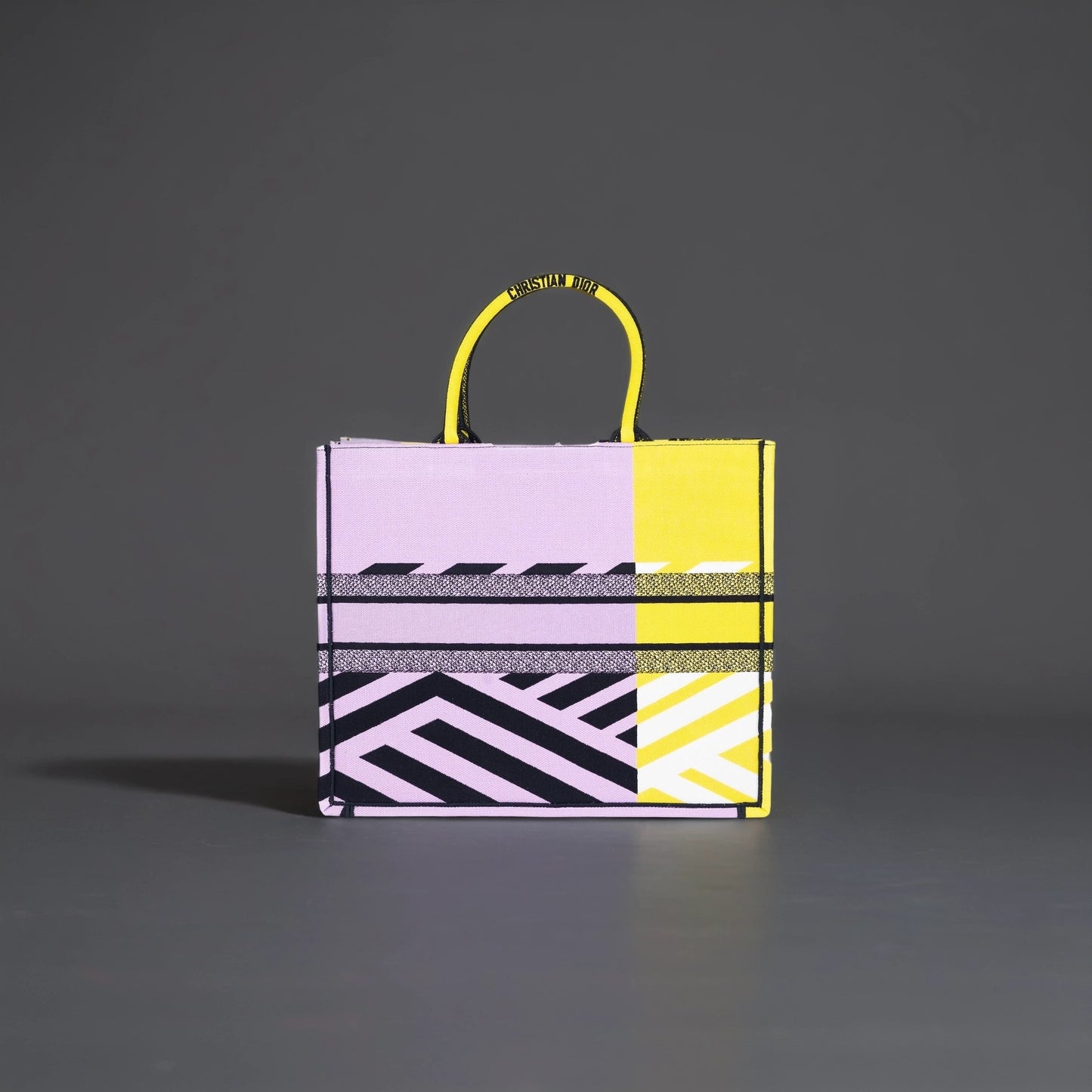 Canvas Embroidered Large Jungle Pop Book Tote yellow Multicolor