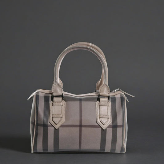 Smoked Check Small Chester Bowling Bag Trench