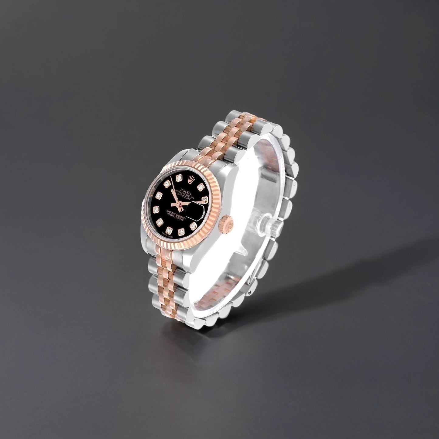 Rolex Datejust 31mm Midsize Diamond Steel Rose Gold