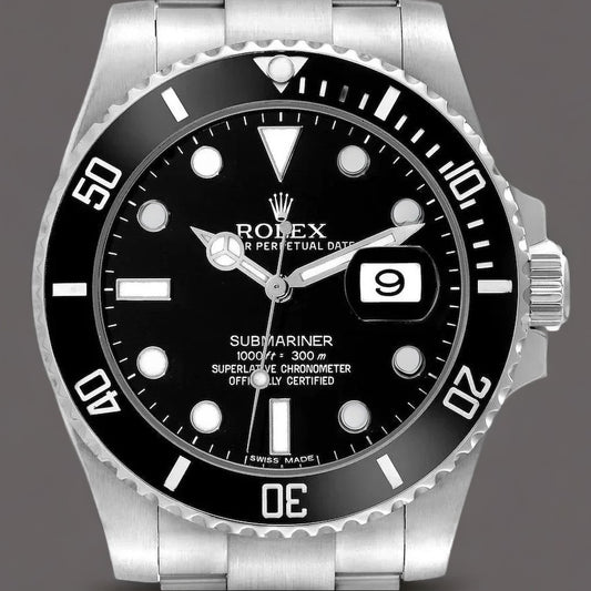 Rolex Submariner Date Black Dial Steel Mens Watch
