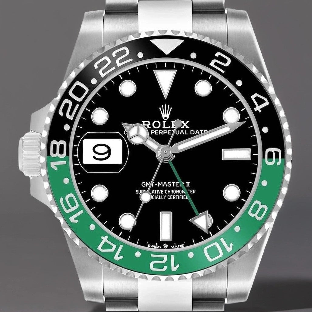 Rolex GMT Master II Black Green Bruce Wayne Bezel Mens Watch