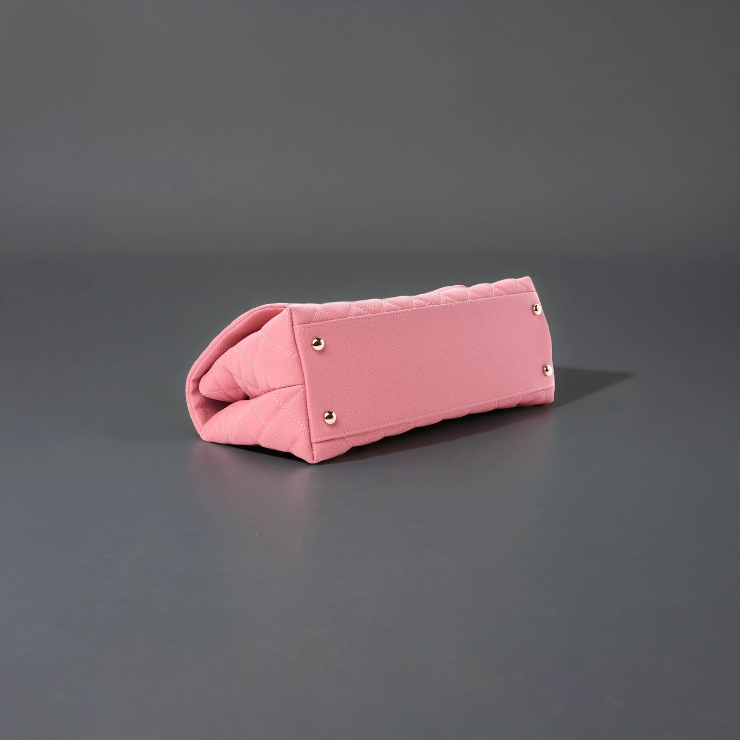 Caviar Quilted Small Coco Handle Flap Pink