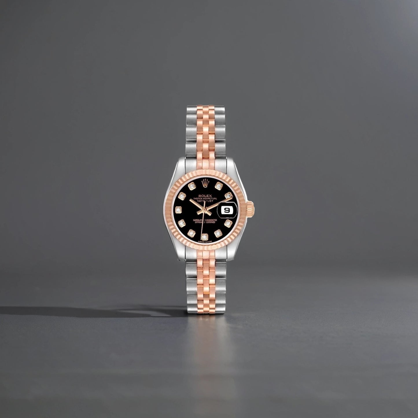Rolex Datejust 31mm Midsize Diamond Steel Rose Gold